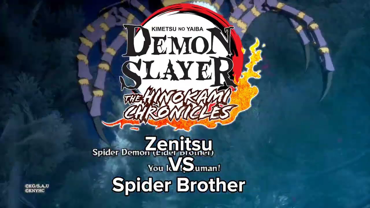 Zenitsu VS Spider Brother Demon Slayer Hinokmai Chronicles