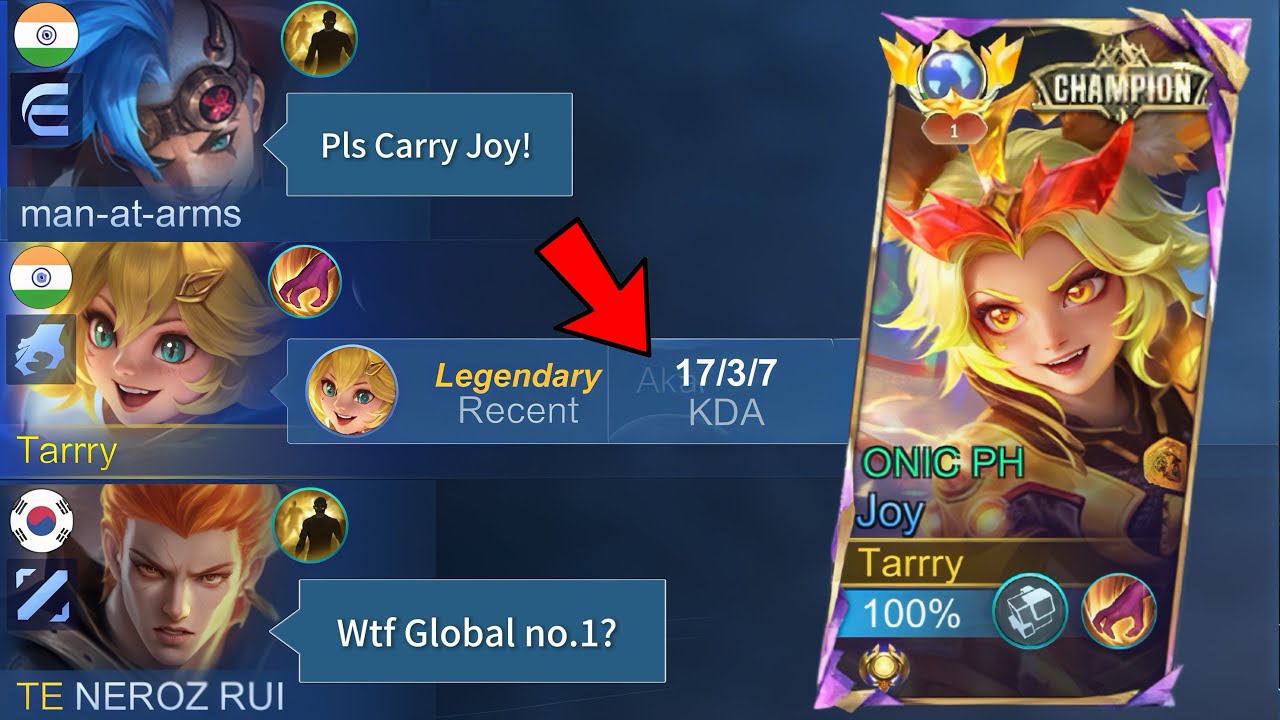 JOY TUTORIAL : NEW BEST BUILD AND EMBLEM FOR JOY 2026 !! (Must Try) WIN OR DEFEAT ?