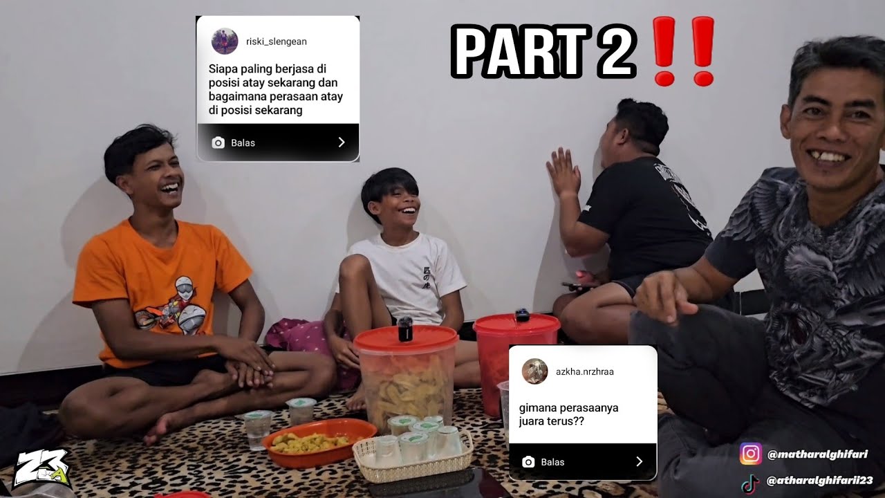 PART 2 QNA ‼️ 100K SUBSCRIBER ANDI DAN OM IPONG SIAP MAKAN DURIAN‼️