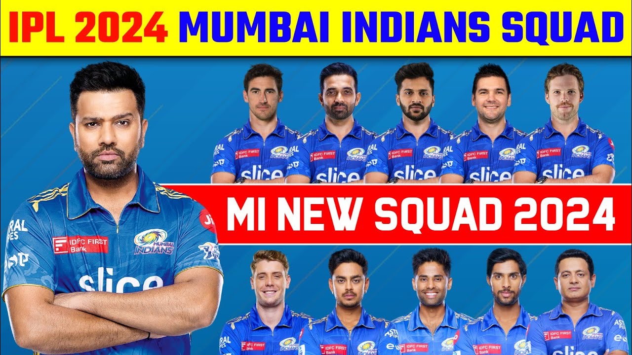 Mumbai Indians Squad IPL 2024 || MI Full Squad 2024 || Mumbai Indians Released Players 2024