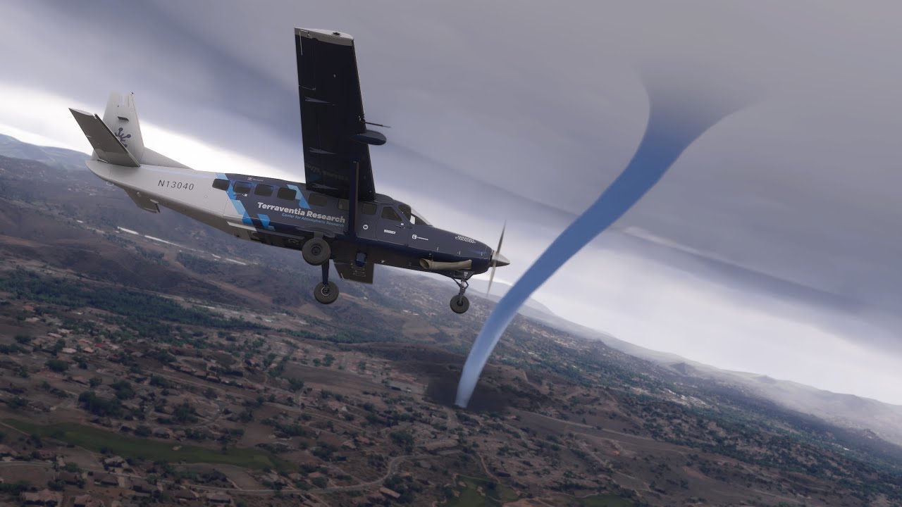 MS Flight Simulator 2024 | Chasing 🌪️ Tornado | Filming Quality 100%