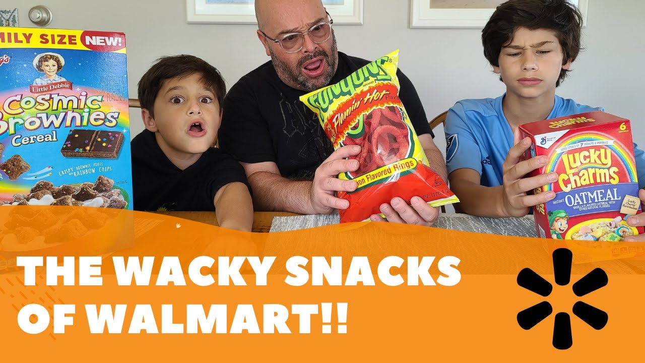TRYING SOME WACKY SNACKS FROM WALMART!!