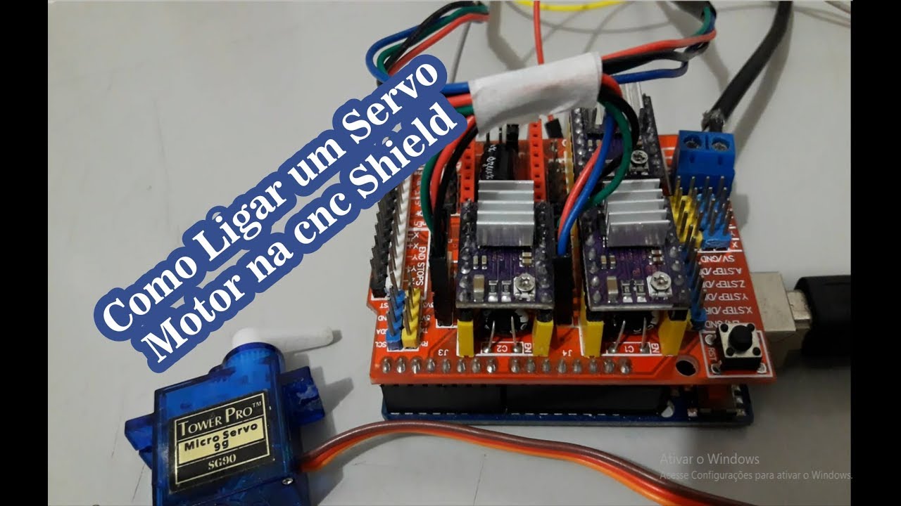 Como ligar um servo motor na cnc shield