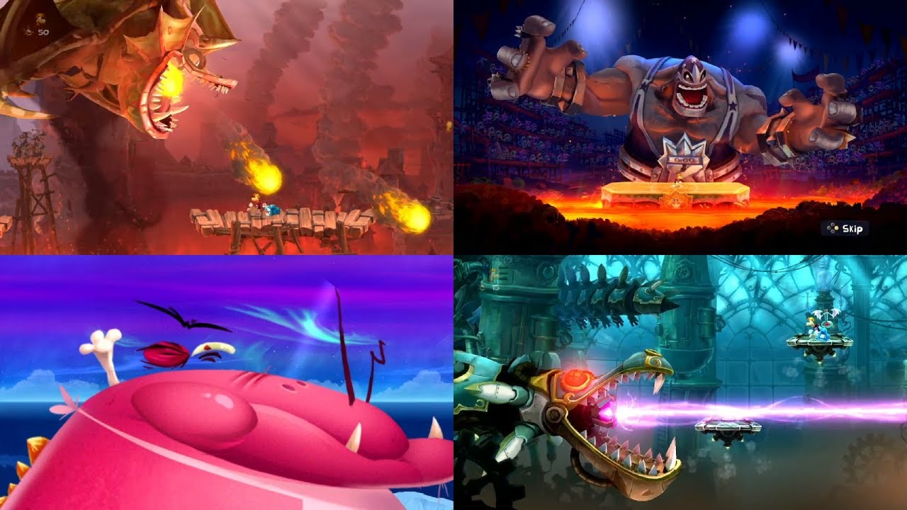 Rayman Legends Definitive Edition - All Bosses