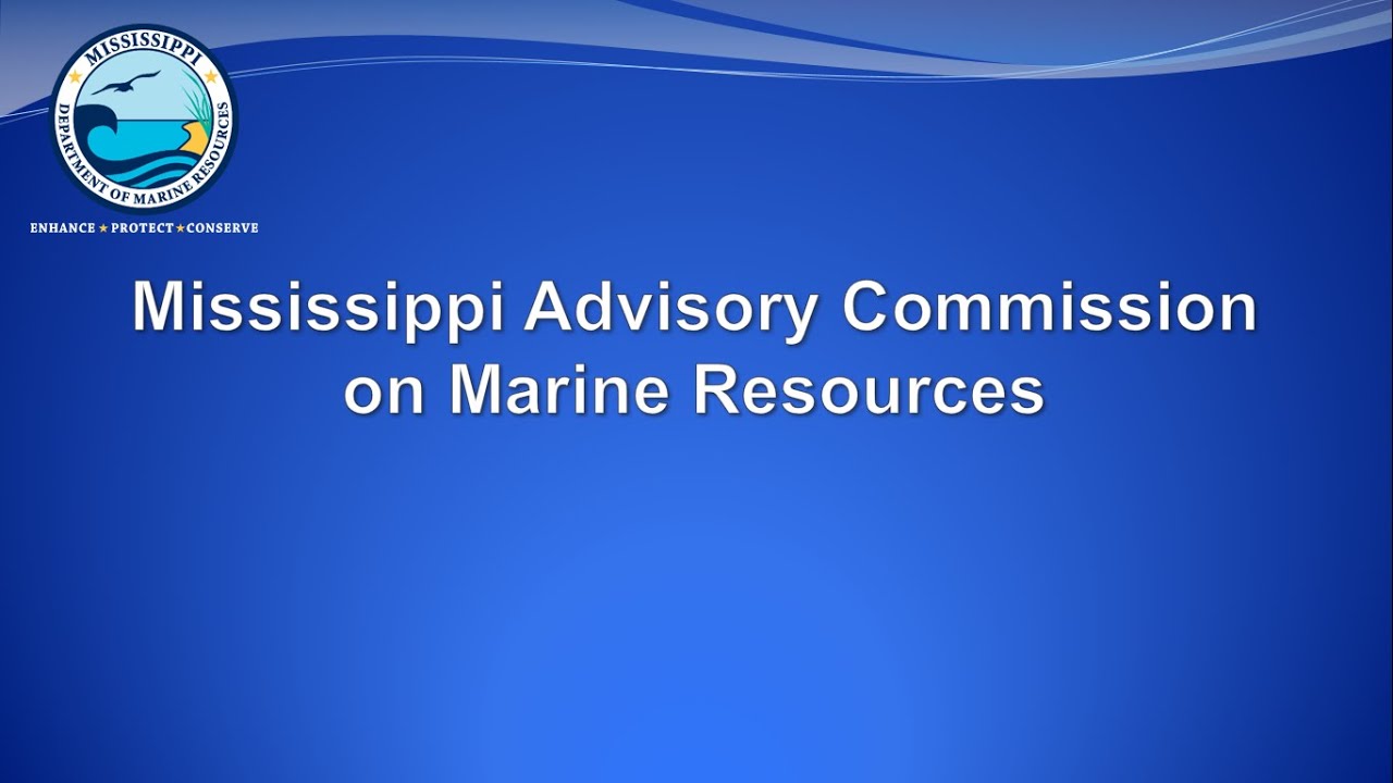 Mississippi Advisory Commission on Marine Resources March 2026 Meeting