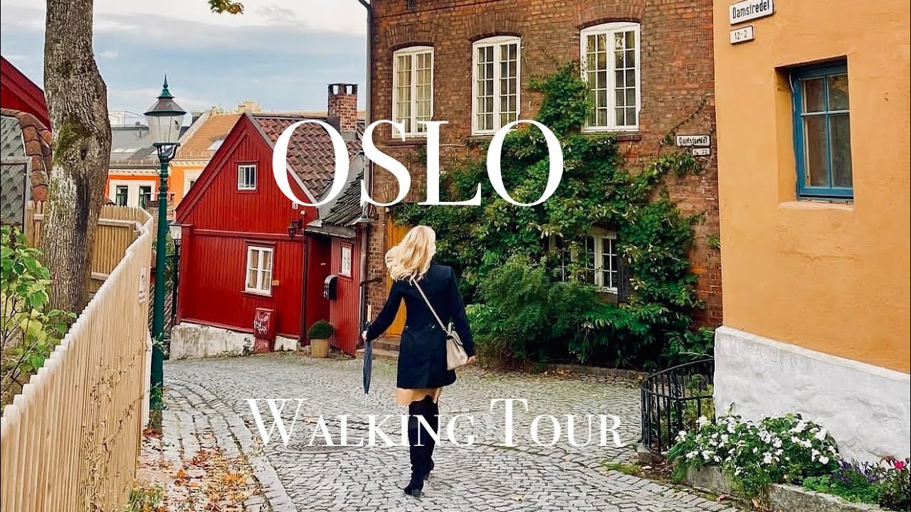 OSLO SUMMER- 4K WALKING TOUR, Damstredet, Telthusbakken, Akerselva