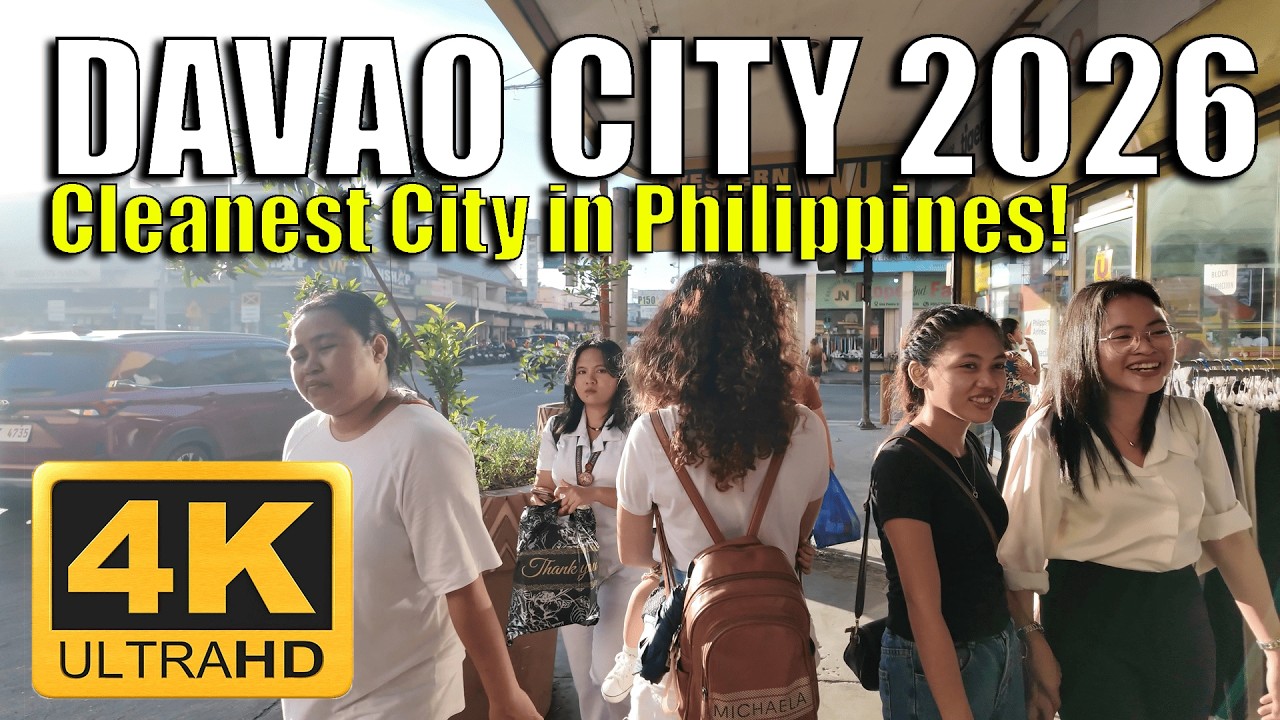 This is DAVAO CITY in 2026! The CLEANEST City in the Philippines Walking Tour