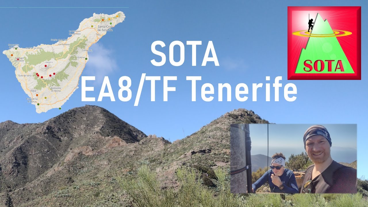 EA8/TF Tenerife - SOTA team activation with Julian IN3JIB