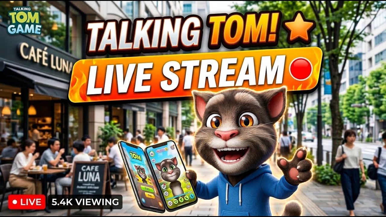 Talking tom live #live #talkingtom #satisfying