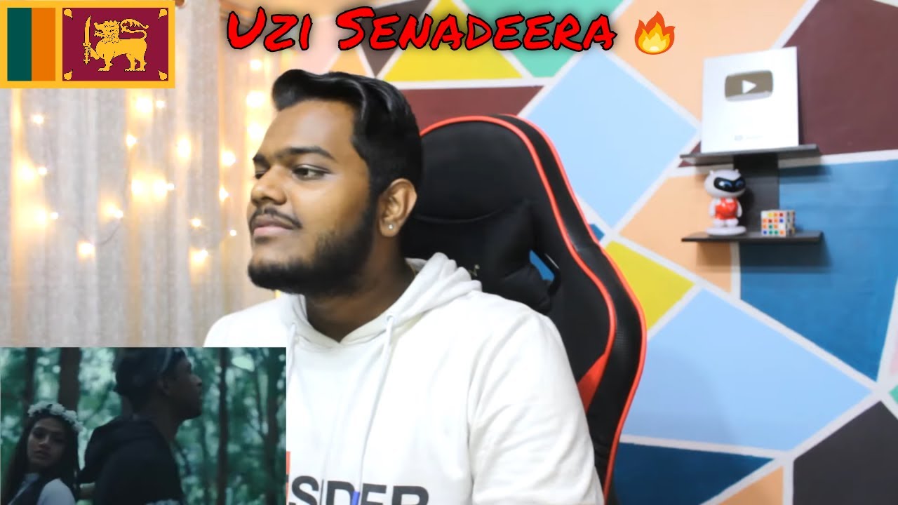 INDIAN REACTS TO Uzi Senadeera - Ape Hadhakam (Official Music Video)