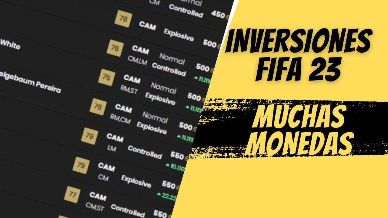 🏀LAS MEJORES INVERSIONES de FIFA 23 para CONSEGUIR MUCAS MONEDAS| tradeos fifa 23 🏀