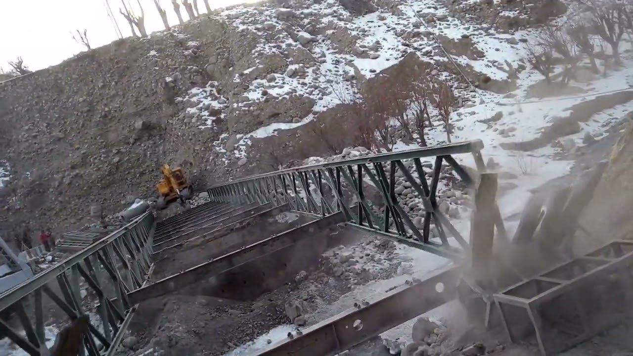Uleytopo Bailey Bridge Delaunch @ BRO NH-1 Srinagar -Leh Highway 