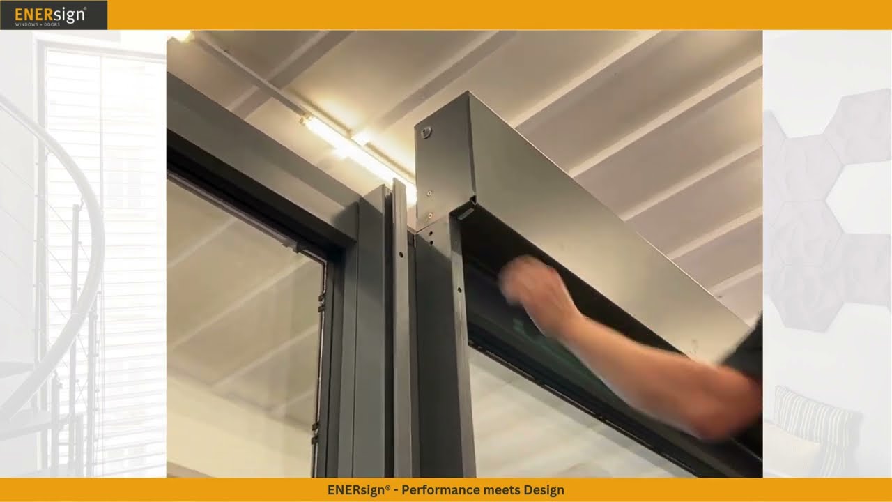 WAREMA on site assembly of external venetian blind windows system with rail guidance