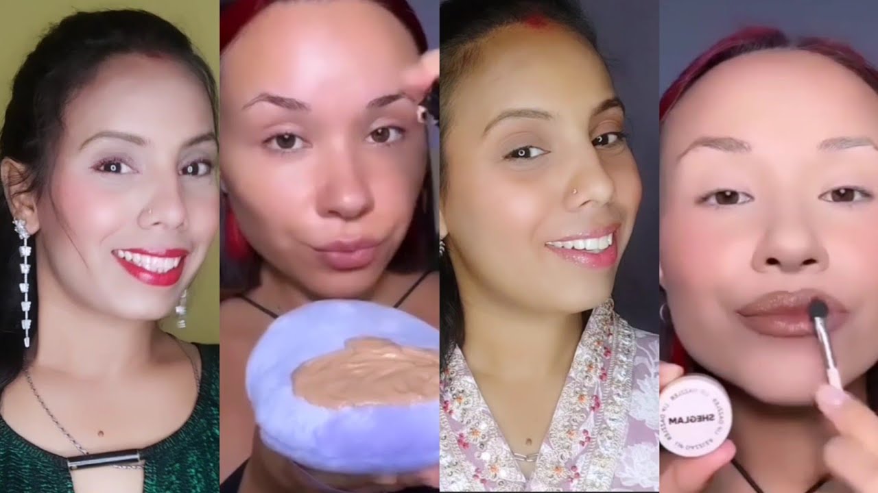 Three makeup look inhone video asmr makeup ll #makeup #asmrmakeup #khushipoddar
