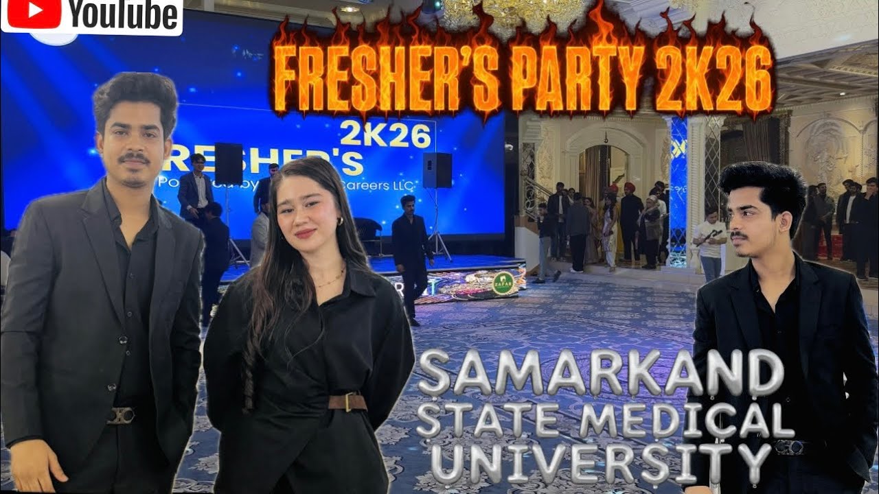 FRESHERS PARTY IN SSMU in Uzbekistan 🇺🇿 2026❤️