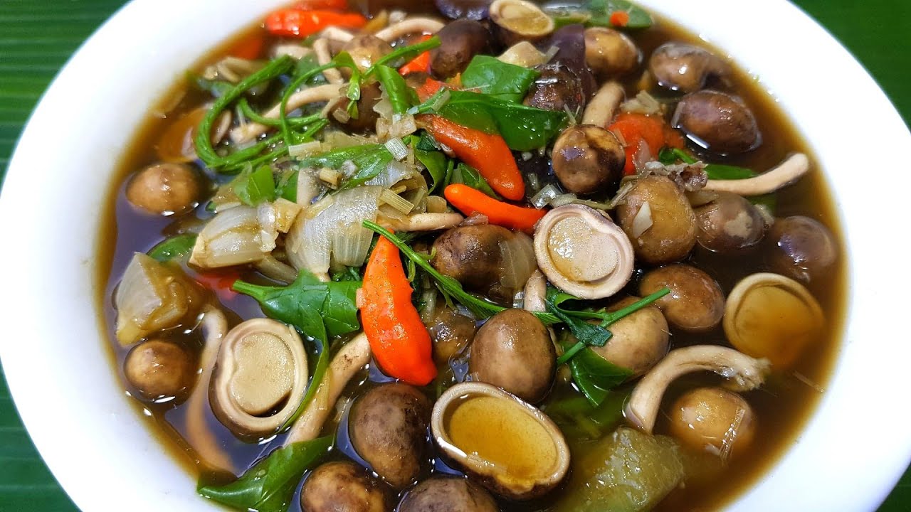 กับข้าวกับปลาโอ 731 แกงเห็ดเผาะใส่น้ำใบย่านาง เห็ดอ่อนทุกเม็ด spicy soup Astraeus