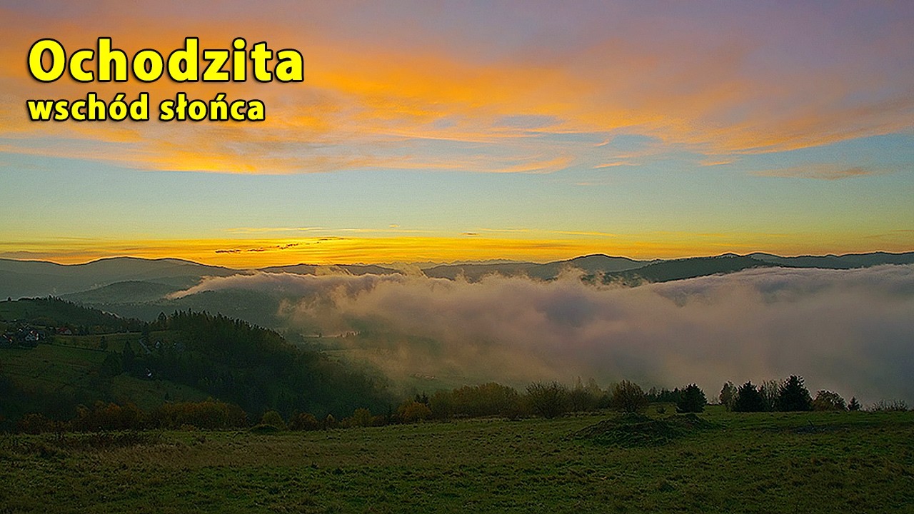 Ochodzita i wschód słońca nad Tatrami