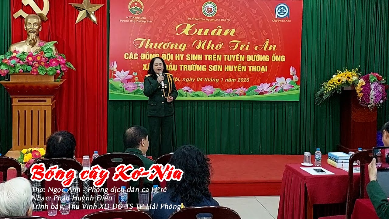 BÓNG CÂY K'ơ Nia - NHẠC PHAN HUỲNH ĐIỂU - TRÌNH BÀY THU VINH XD ĐÔ TS TP HẢI PHÒNG