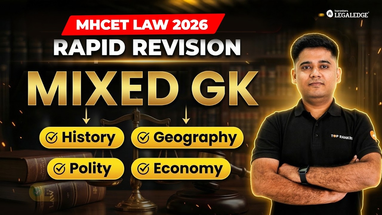 MHCET Law 2026 | Static GK | Rapid Revision | Kabra sir  | LegalEdge