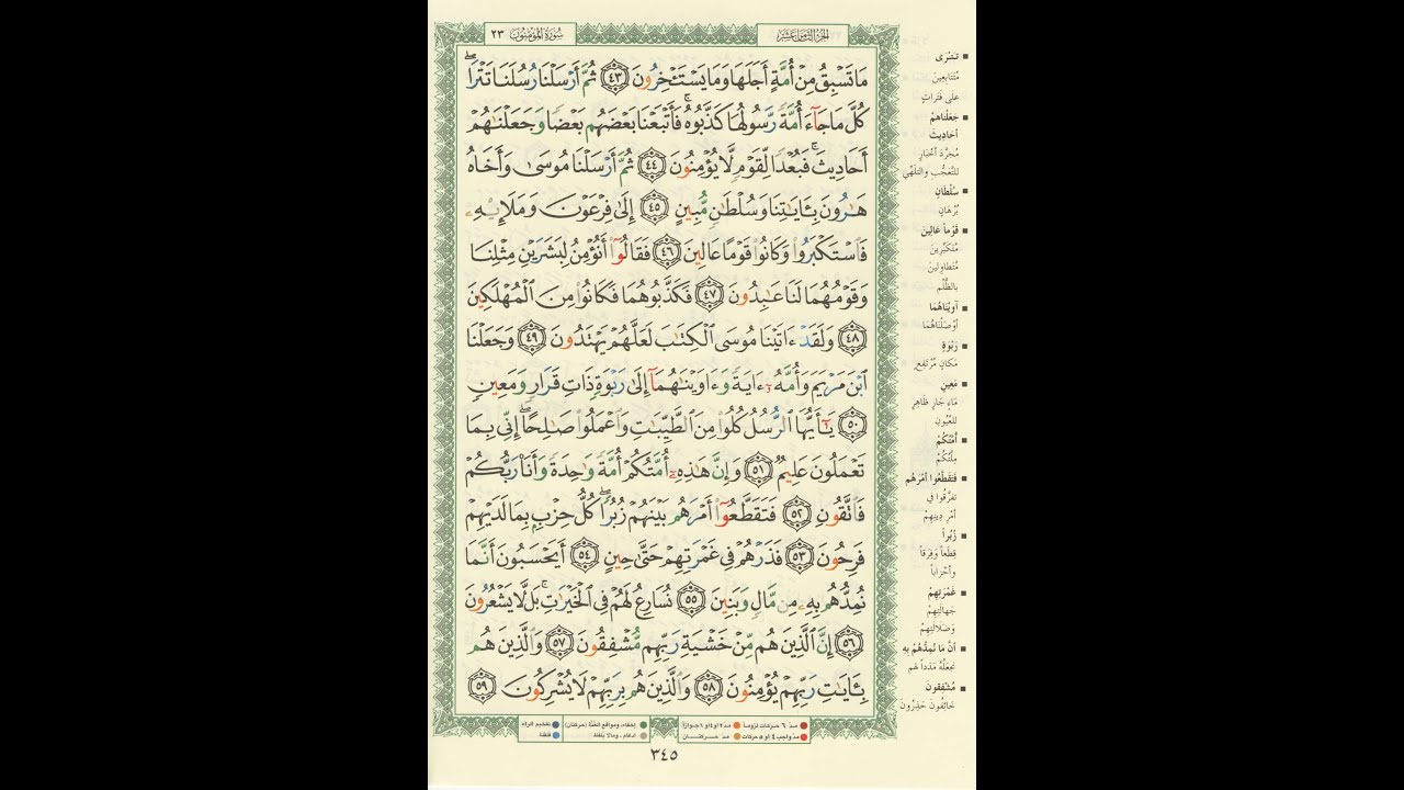 الورد اليومى سورة المؤمنون من الاية 43 الى الاية 59 بصوت القارئ الشيخ ماهر المعيقلى #ماهر_المعيقلي