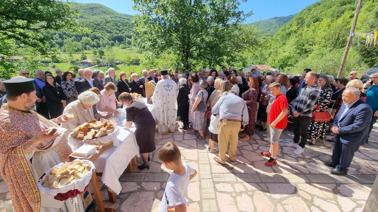 Ροπωτό Τρικάλων εορτασμός Αγίου Ιωάννου του Θεολόγου πανηγυρική θεία λειτουργία φιλοξενία 8-5-2025