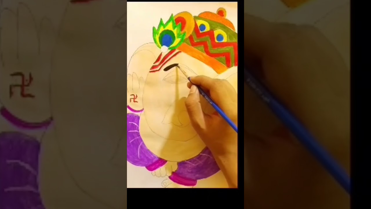 #ganeshapainting #ganeshji #acrylicpainting #ganesha #ganesharti