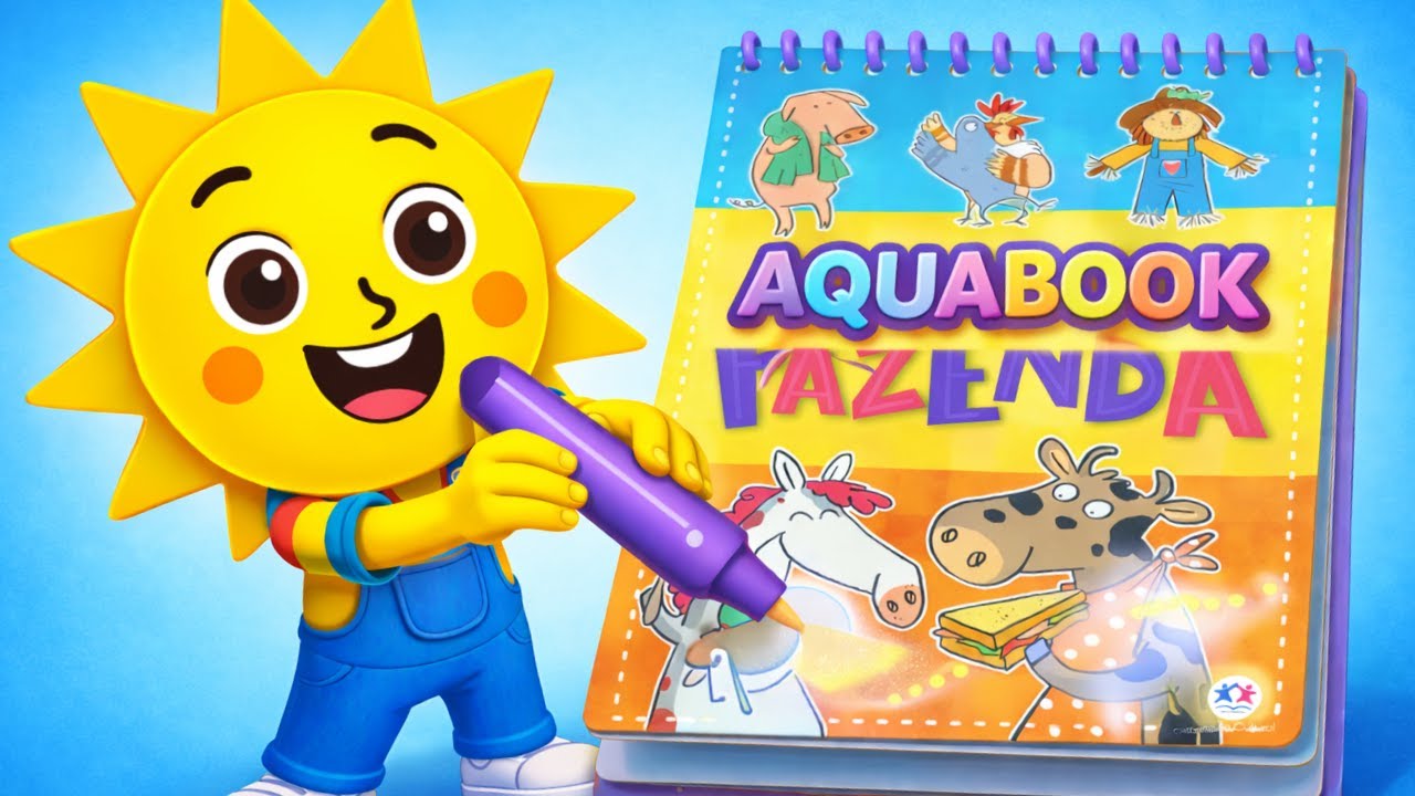 Aquabook Animais da Fazenda.🐄🐖🐑🐐🐎🐓🐔🐤🦆🐇🐕🐈 🐝🪿#educaçãoinfantil #crianças #kids #infantil #aprender 