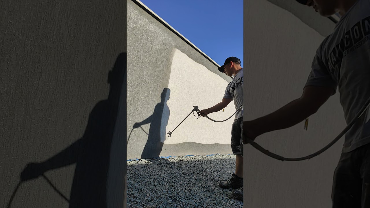 🚧 Pintura Mecanizada com airless 🚧     #Shorts #arquitetura #Pintorprofissional #pintor #airless