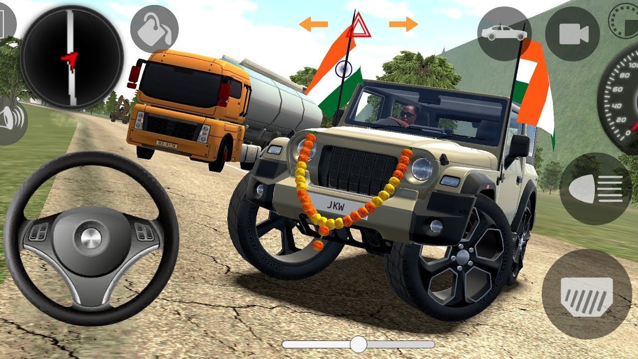 🔥Modified Mahindra Thar 🚙(Dollar Song )🇮🇳 Games: Indian cars simulator 3D