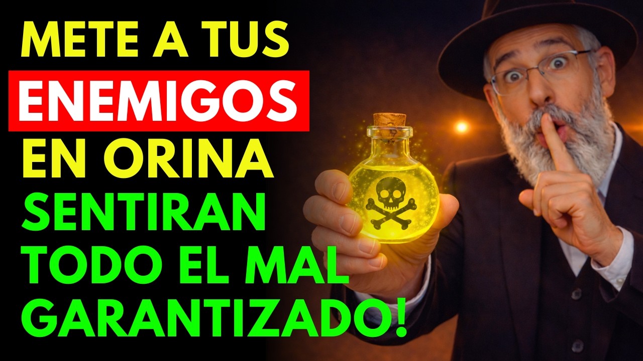 METE a tus ENEMIGOS en ORINA: sentirán todo el MAL que te desearon | Sabiduría Judía
