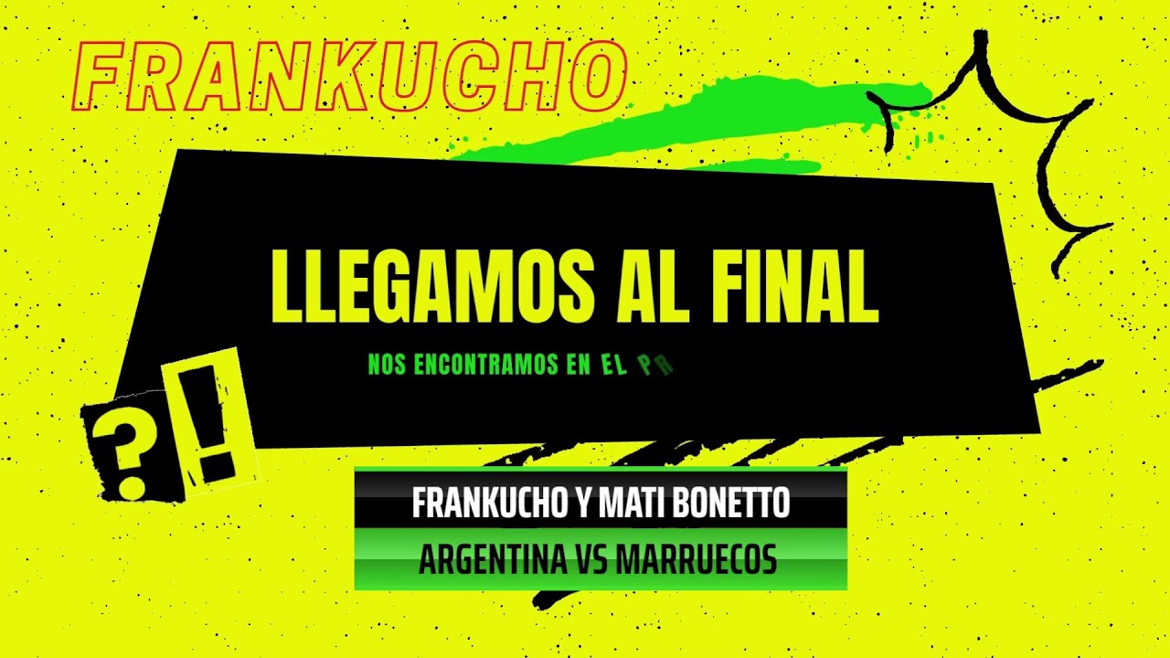 ARGENTINA VS MARRUECOS - FINAL SUB 20 - REACCIONES DE HINCHAS - FRANKUCHO EN VIVO  🔴