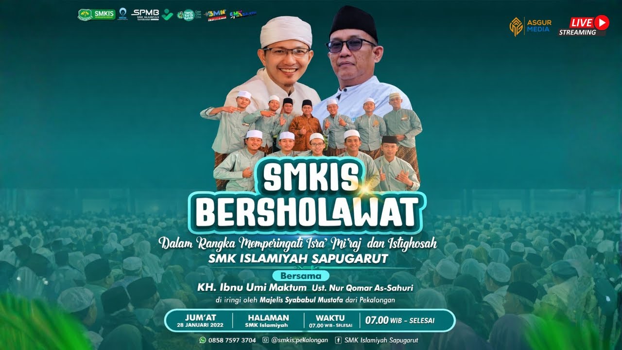 🔴LIVE PENGAJIAN DALAM RANGKA MEMPERINGATI ISRA' MI'RAJ SMK ISLAMIYAH SAPUGARUT