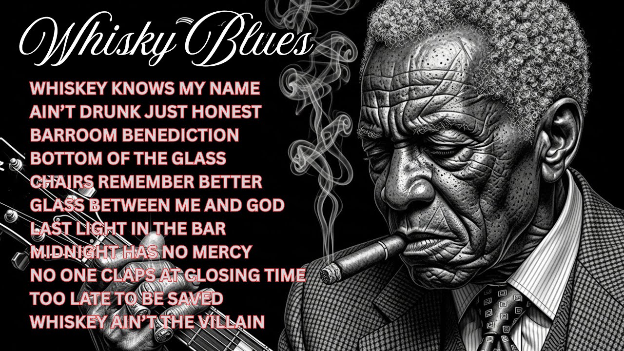 Relaxing Whiskey Blues Music 🎸 Heartbrake, Pride, Struggle, Resilience and Raw Emotional Vocals