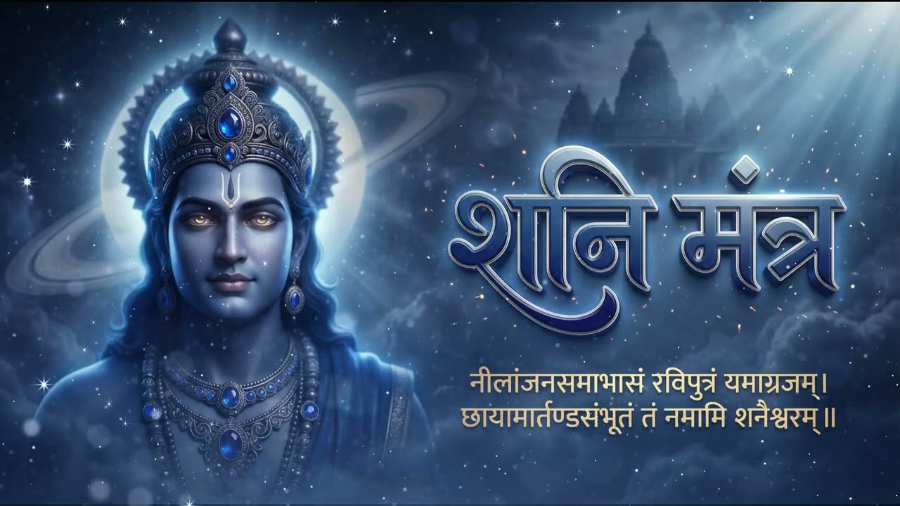 Shani Mantra 108 Times | शनि मंत्र जाप | Powerful Lord Shani Chant for Protection & Peace