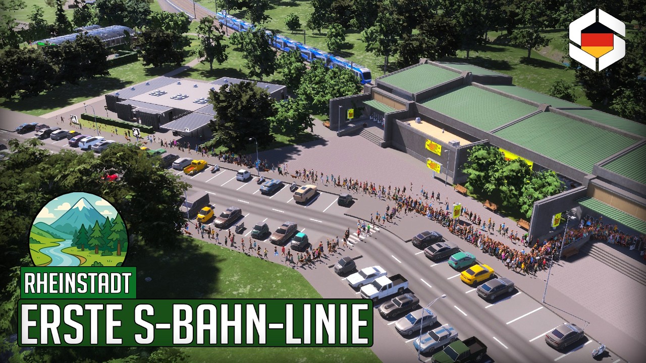 Neue viel besuchte S-Bahn-Linie in Cities Skylines 2 | Rheinstadt 26