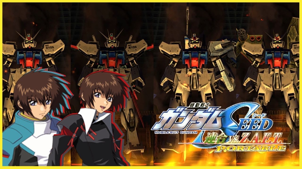 Kidou Senshi Gundam Seed: Rengou vs. Z.A.F.T. PSP -  Kira - Strike packs/Gundam Playthrough