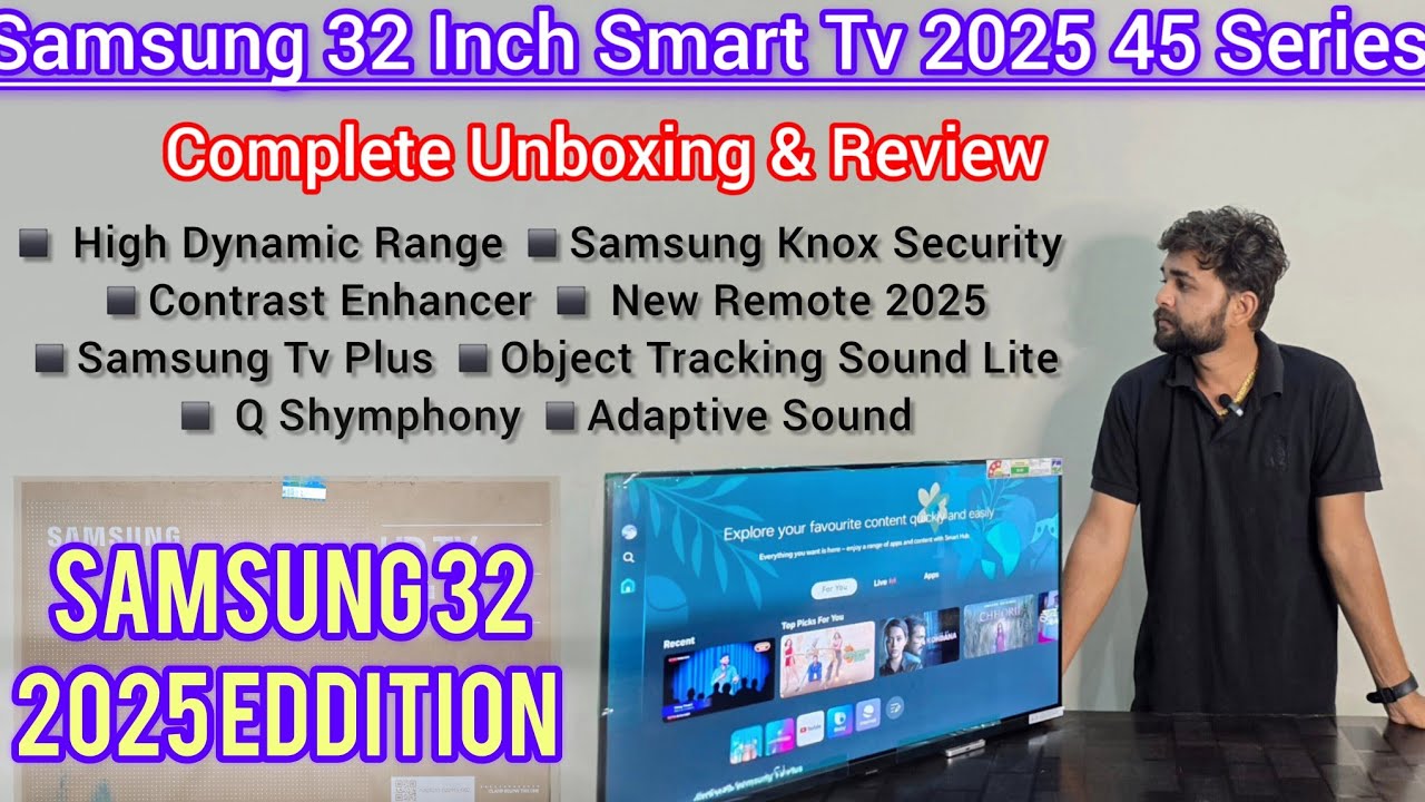 Samsung H4500 32 Inch Smart TV 2025 Unboxing | Samsung 32 inch 2025 TV Review