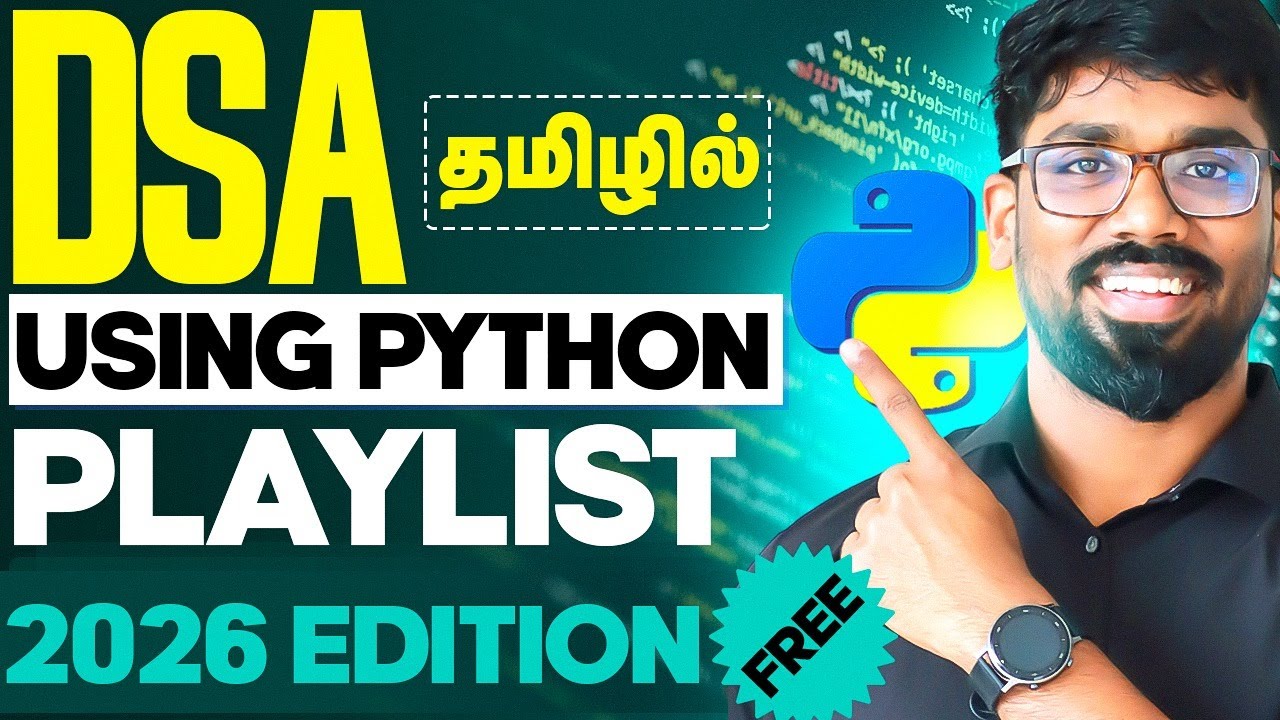 (NEW LAUNCH🔥) DSA in Tamil Using Python | Step-by-Step Core Playlist | AI Coach John