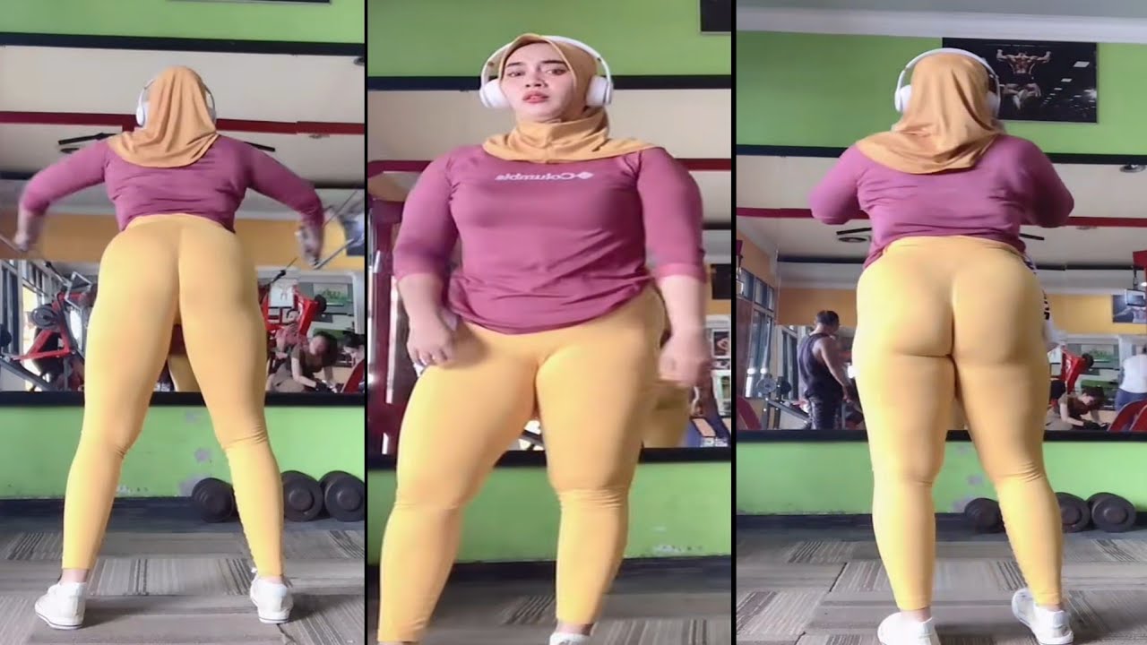 Rekomendasi hijab style tray on soft legging spandex outfit Strictly yoga gym wanita