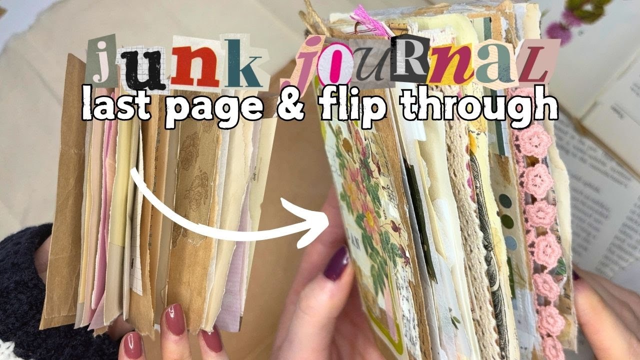 Finishing a junk journal & flip through! 📖⭐️