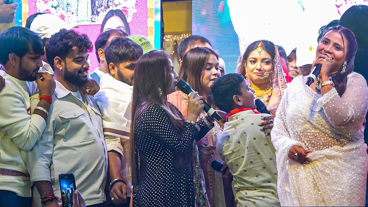 रात अनुपमा यादव के भाई के रिसेप्शन मे भोजपुरी सुपरस्टारों ने बना दिया माहौल // जम कर हुआ गाली-गीत