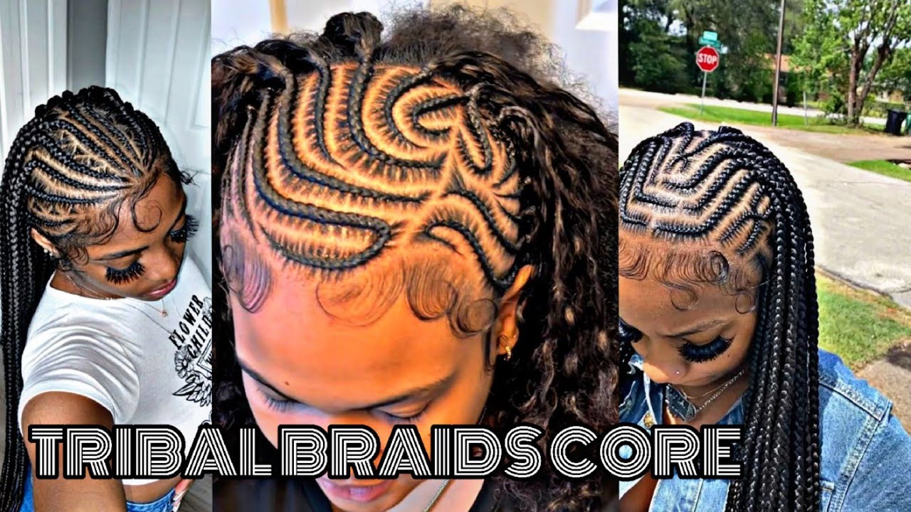 TRIBAL BRAIDS CORE|KELS♡!|#blackgirltiktok #tribalbraids 