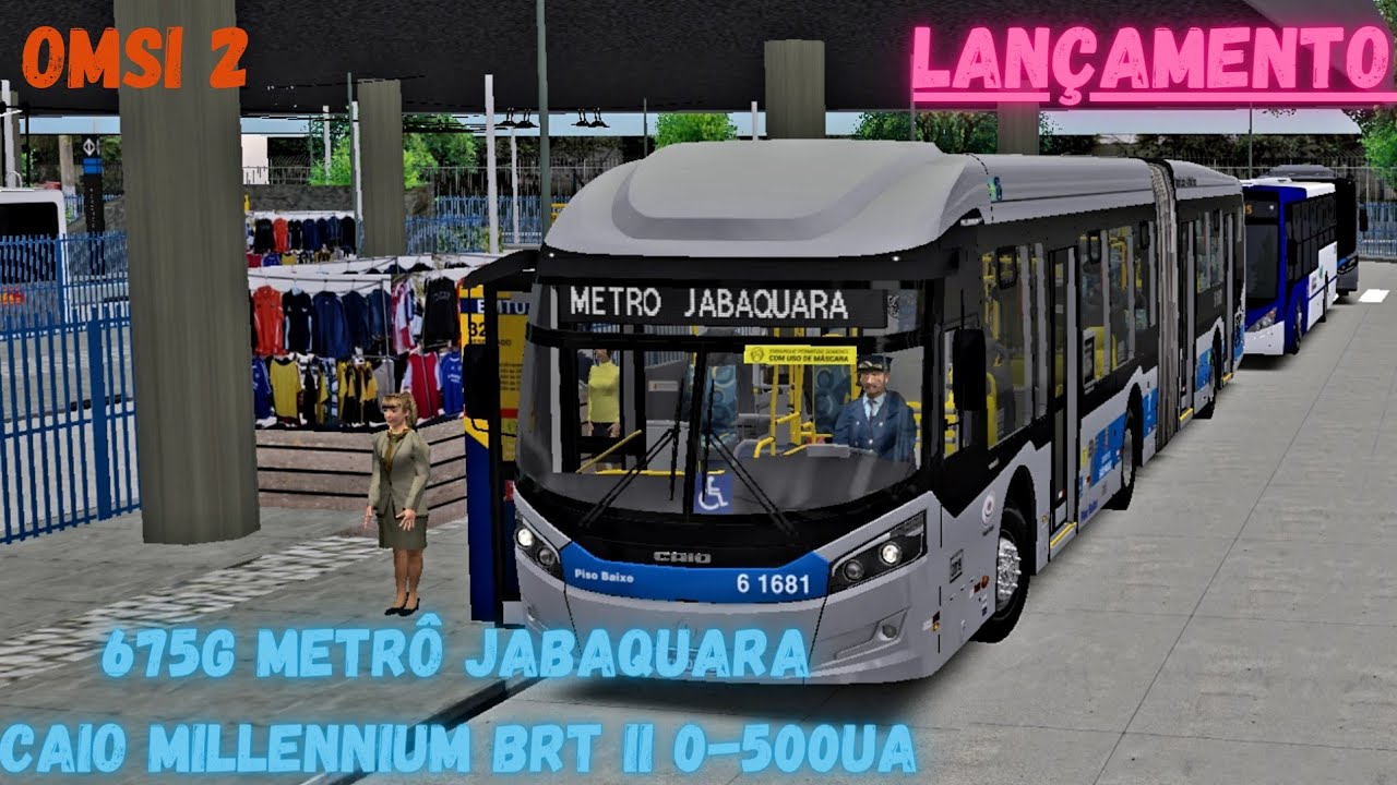 LANÇAMENTO! OMSI 2 | Caio Millennium BRT II 0-500UA | Mapa Grajaú City | Linha 675G Metrô Jabaquara