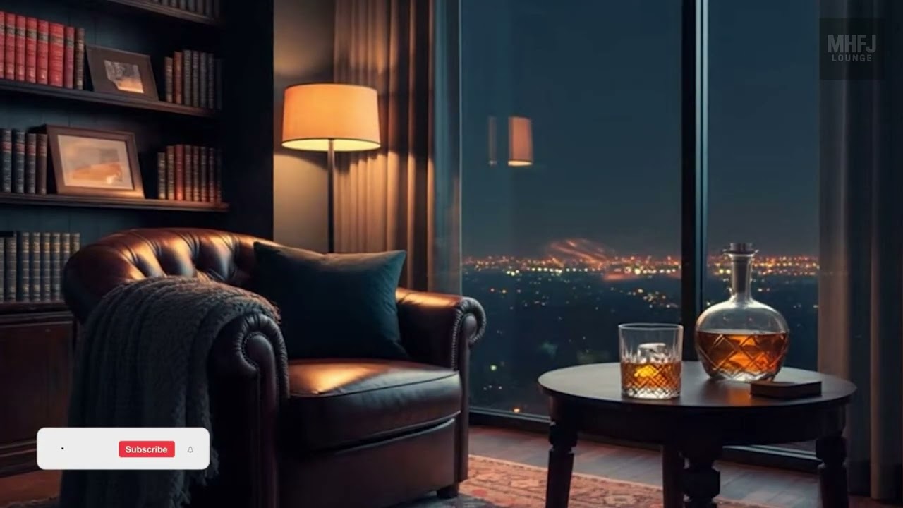 A Quiet Glass at Midnight | Non-stop Calm Jazz Lounge Music