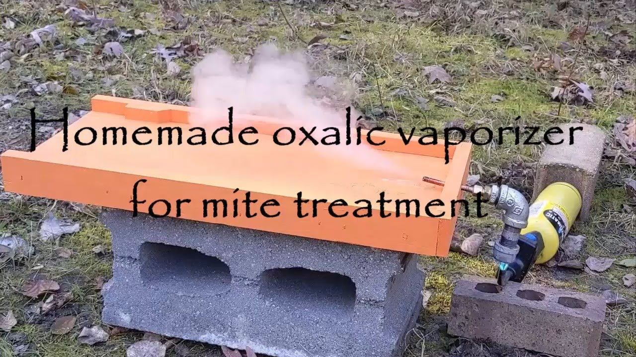 Homemade oxalic acid vaporizer for mite treatment
