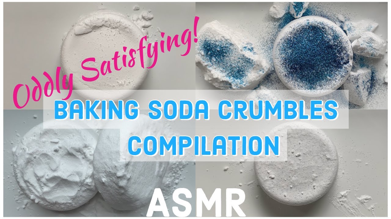 The Most Satisfying BAKING SODA CRUMBLE COMPILATION!! ASMR | Anxiety/Stress Relief