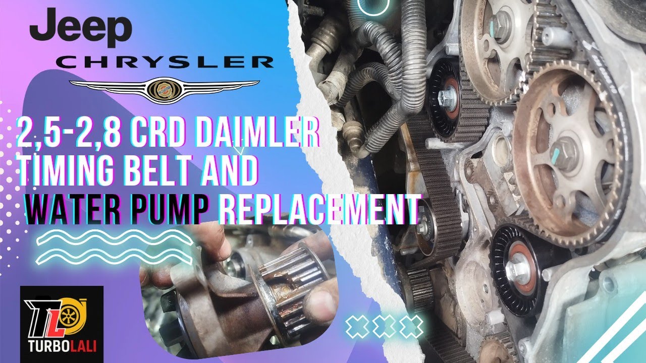 Chrysler Voyager RG/RS 2.5 CRD 104kw engine codes ENC / ENJ timing belt and water pump replacement
