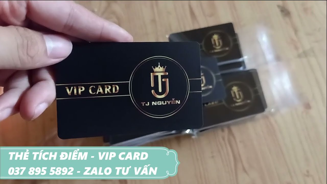 In thẻ vip kh&aacute;ch h&agrave;ng - chất lượng cao - thẻ nhựa cao cấp