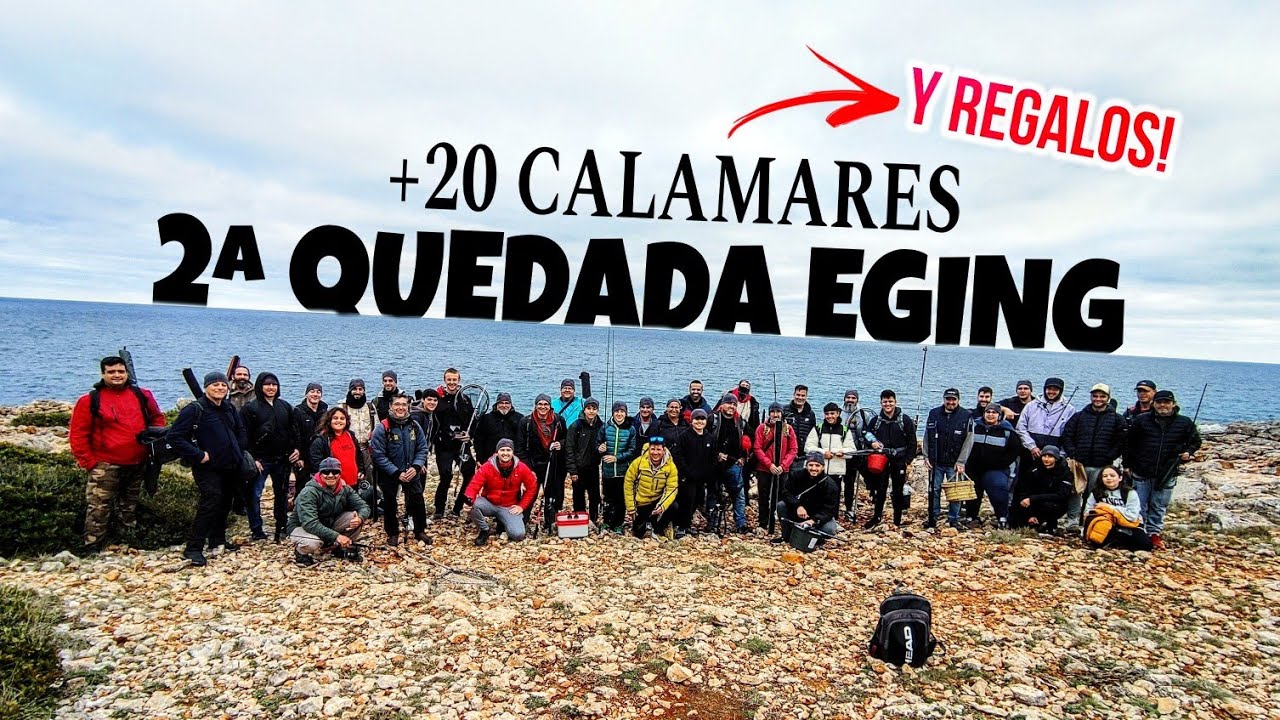 2a QUEDADA de PESCA a EGING CORALHOOK 🦑 [+20 CALAMARES, SORTEOS y REGALOS]
