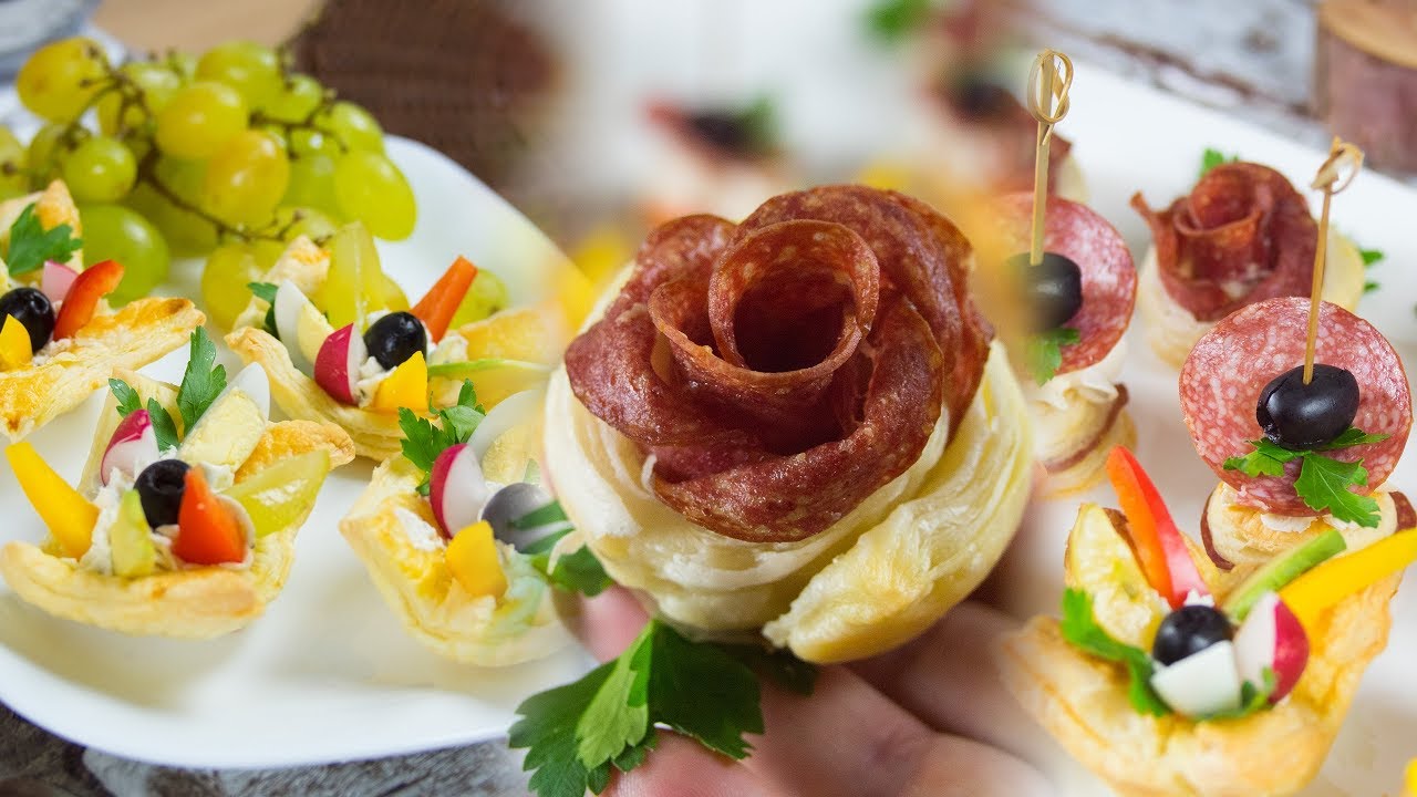 Изысканные и вкусные закуски из слоеного теста, стоит попробовать!